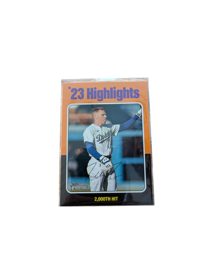 Topps Heritage Los Angeles Dodgers Freddie Freeman 23 Highlights Card