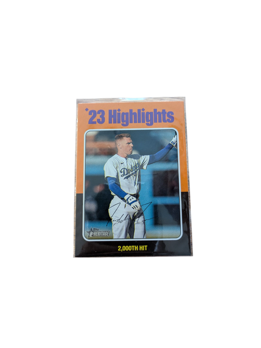 Topps Heritage Los Angeles Dodgers Freddie Freeman 23 Highlights Card