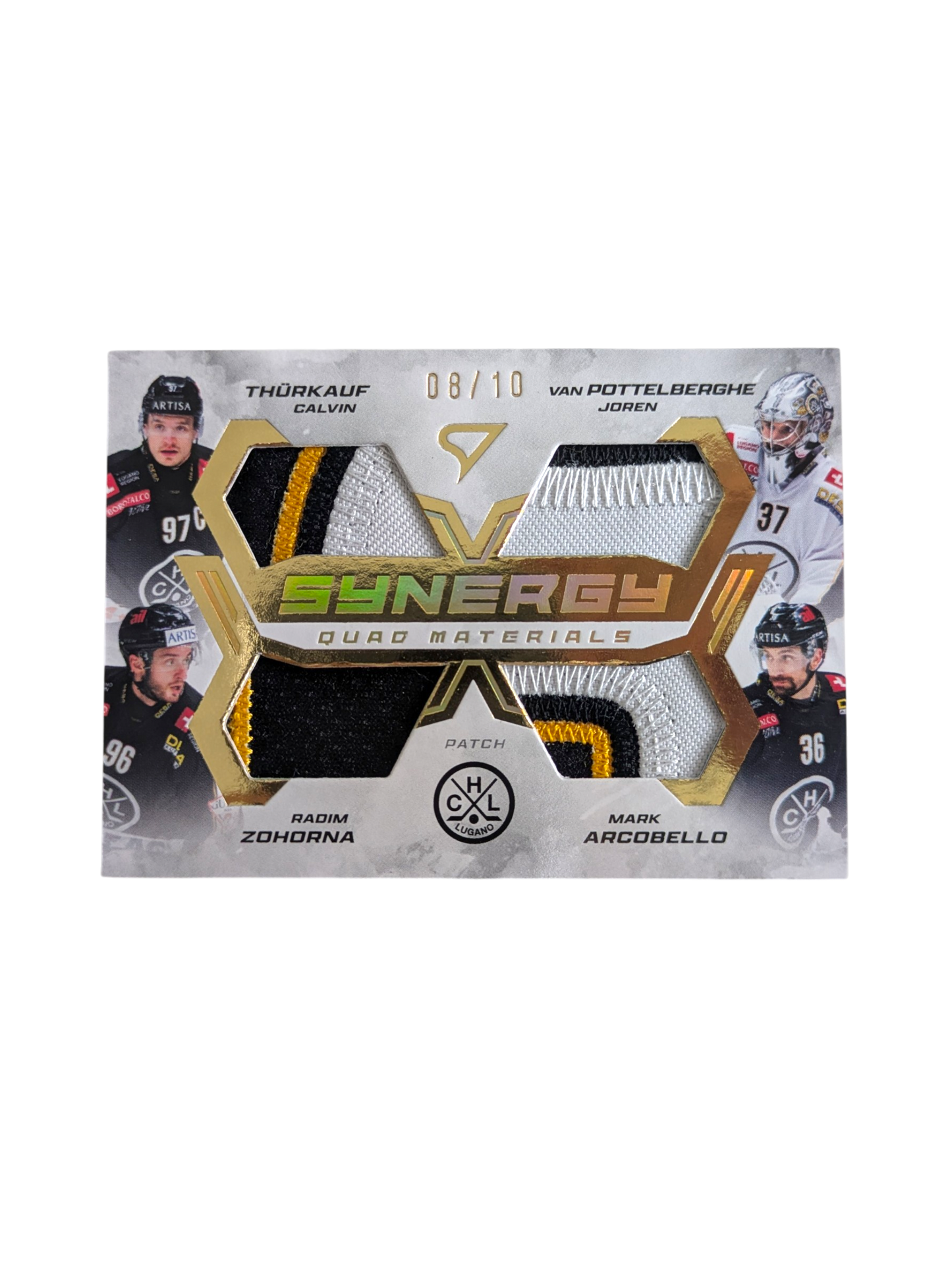 202425 SportZoo National League Synergy Thurkauf Zohorna Van Pottelberghe Arcobello Patch 08/10 Card