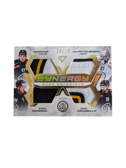 202425 SportZoo National League Synergy Thurkauf Zohorna Van Pottelberghe Arcobello Patch 08/10 Card