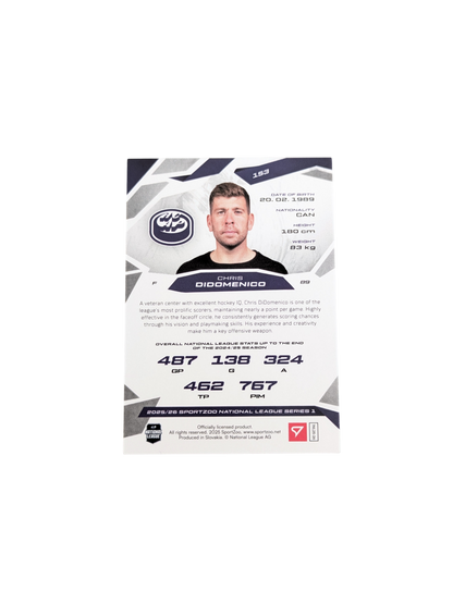2026 SportZoo National League Ambri Piotta Chris Didomenico 12/30 card