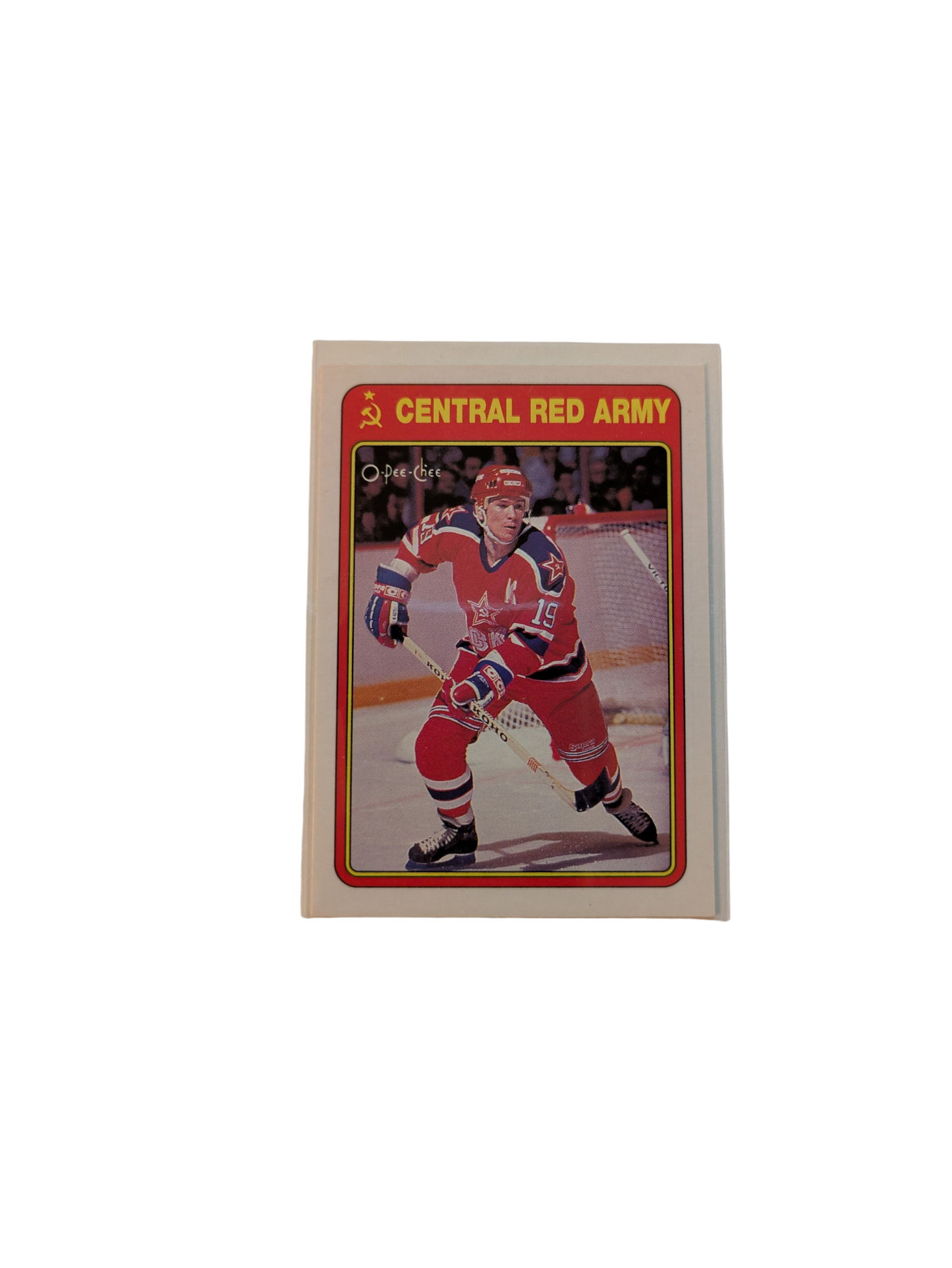 1990 O-Pee-Chee Soviet Central Red Army Vyacheslav Bykov card