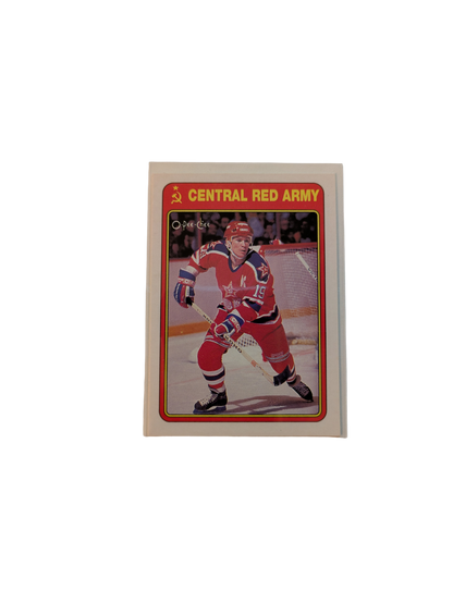 1990 O-Pee-Chee Soviet Central Red Army Vyacheslav Bykov card