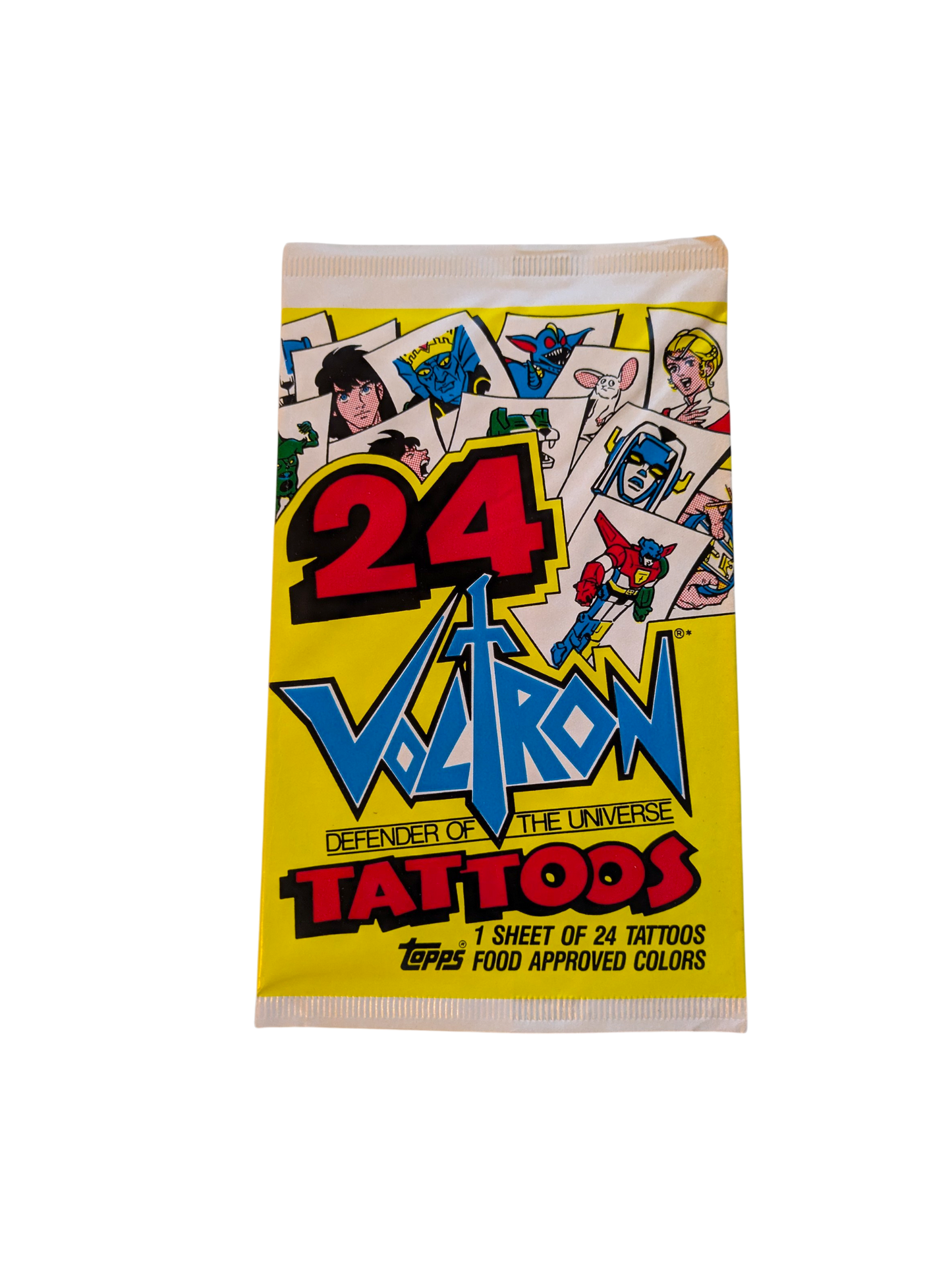1984 Topps World Events Voltron Defender of the Universe Tattoos