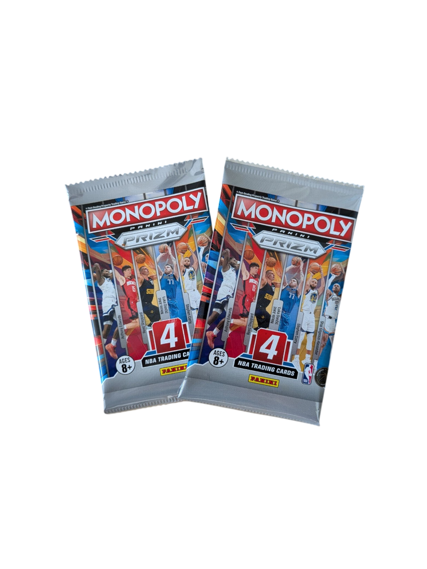 2025 Panini Prizm NBA Monopoly Basketball Blaster 2 x Pack Bundle