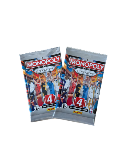 2025 Panini Prizm NBA Monopoly Basketball Blaster 2 x Pack Bundle