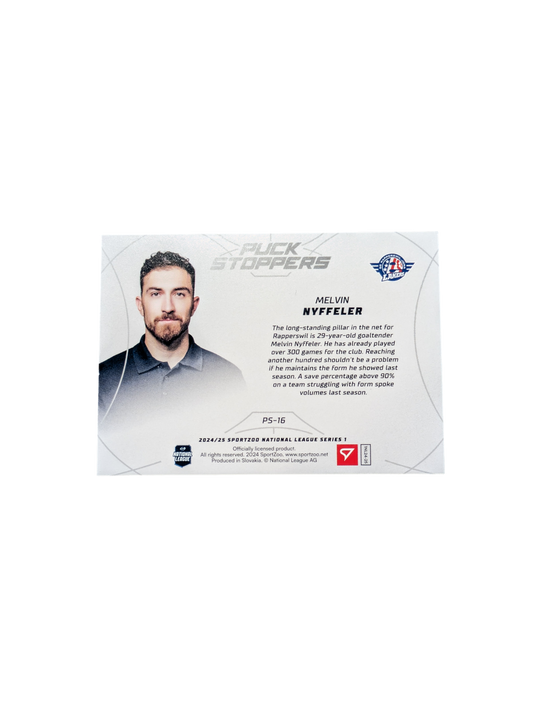 2025 SportZoo National League Rapperswil Melvin Nyffeler 29/75 card