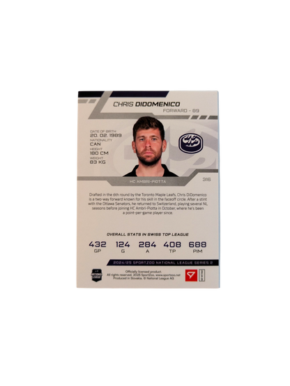 2024 SportZoo National League Series 1 Ambri Piotta Chris Didomenico Gold 05/10 card