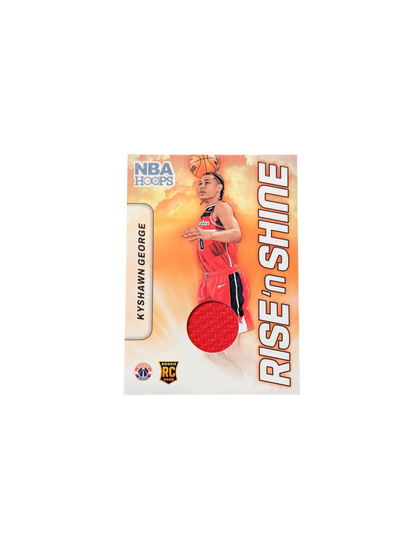 2025 Panini NBA Hoops Rise n Shine Washington Wizards Kyshawn George Rookie Patch Card
