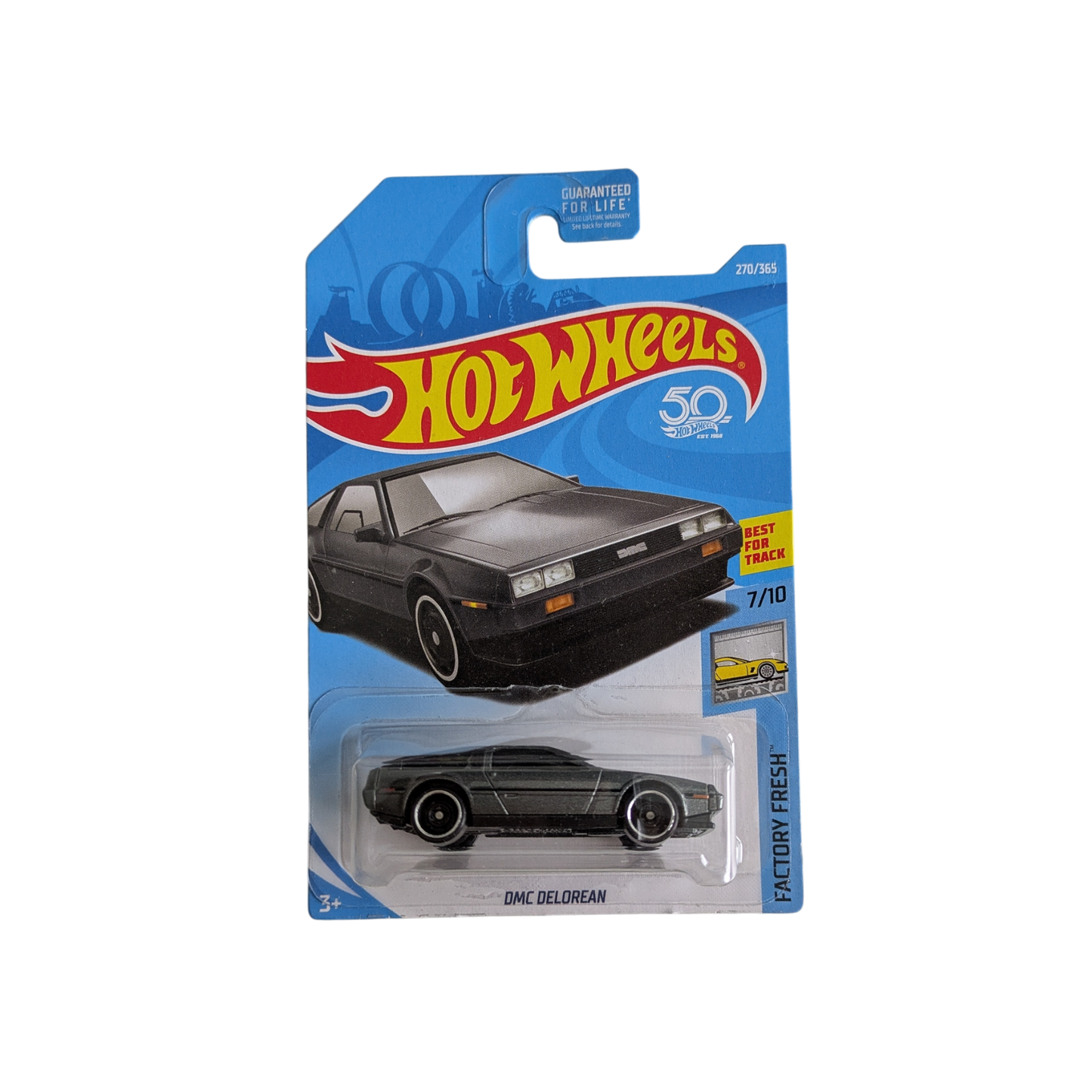 2017 Mattel Hot Wheels DMC Delorean Factory Fresh 7/10 Car Model