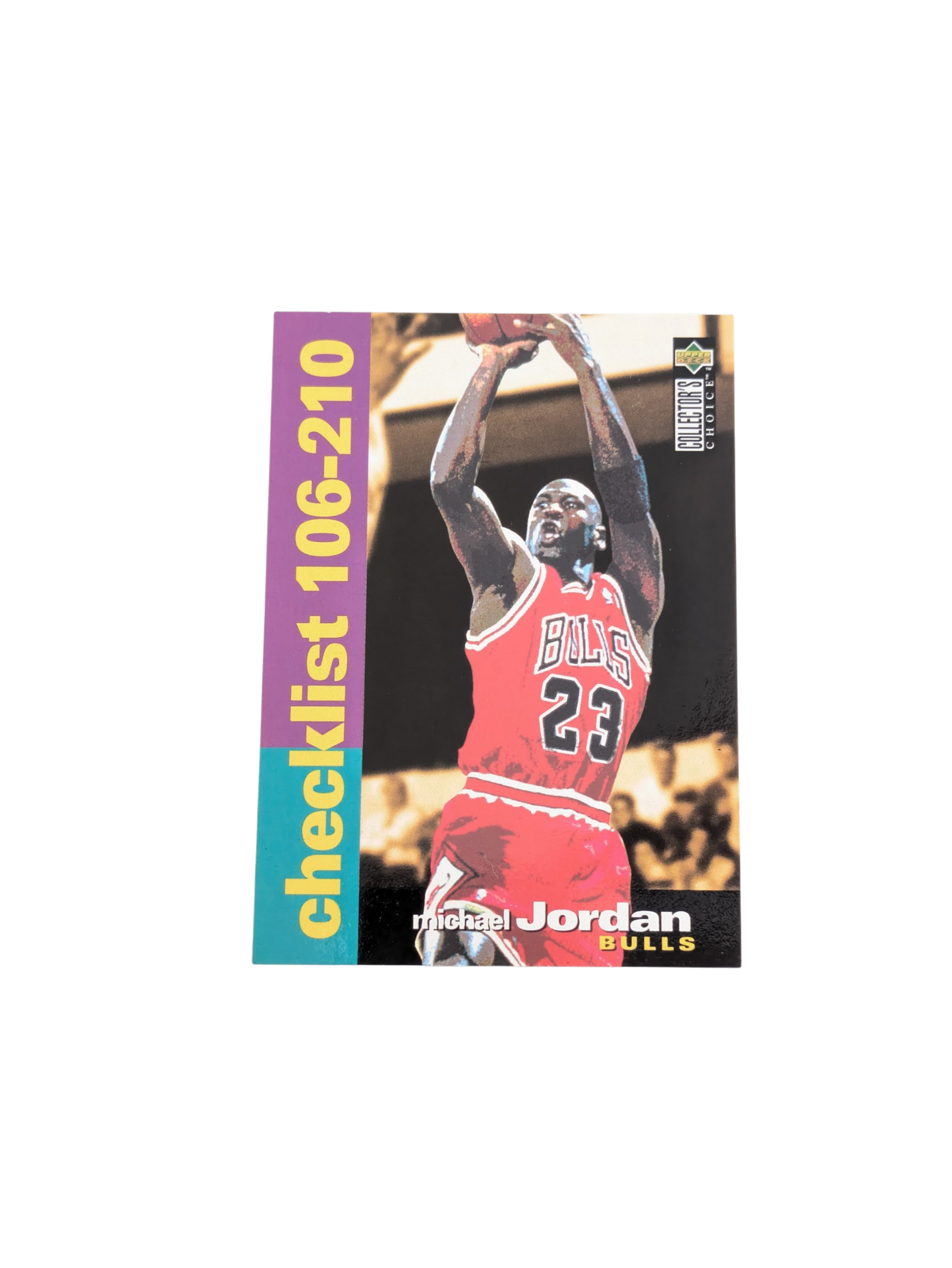 1995-96 Upper Deck Collector's Choice - Checklist Michael Jordan #210 card