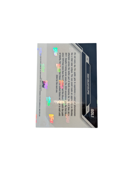 2024 Topps Now Solar Eclipse First in North America card