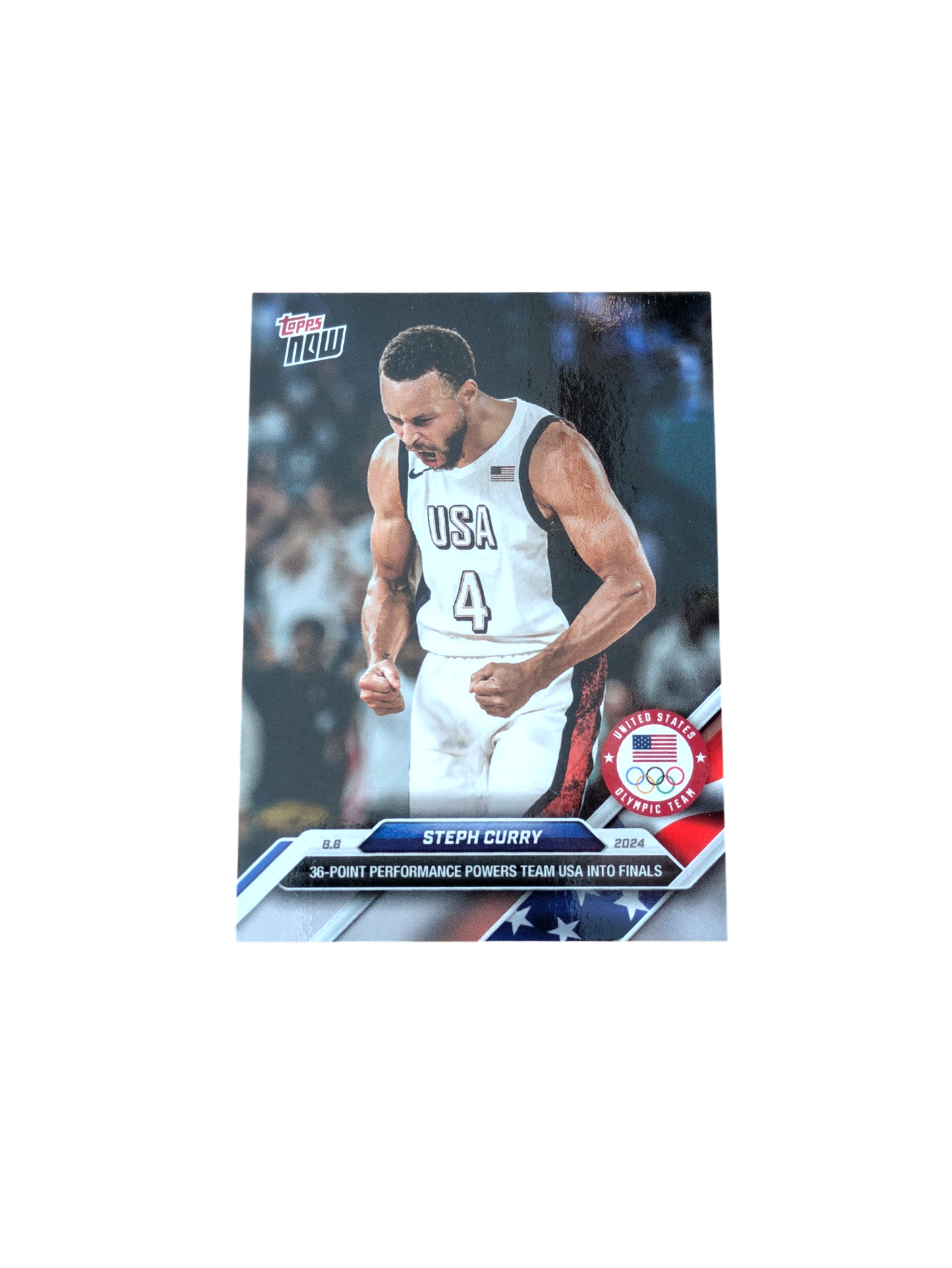 2024 Topps Now Team USA Steph Curry #22 card