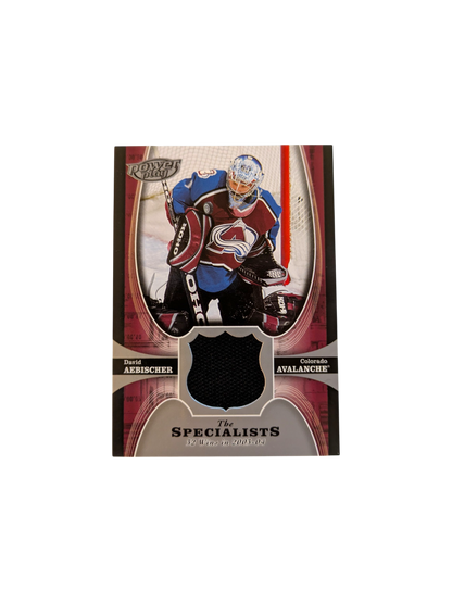 2005 Upper Deck Power Play Colorado Avalanche David Aebischer Patch card