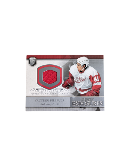 2006 Upper Deck Be a Player Detroit Red Wings Valtteri Filppula Patch card