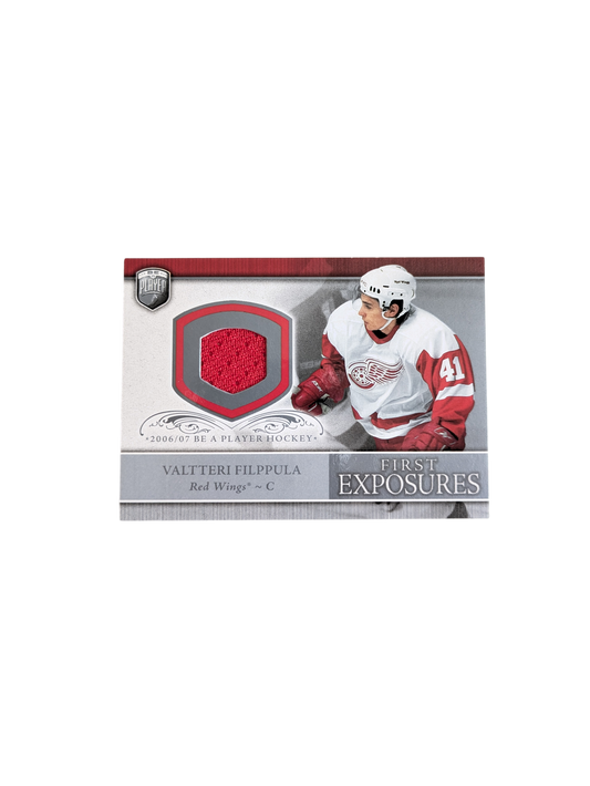2006 Upper Deck Be a Player Detroit Red Wings Valtteri Filppula Patch card