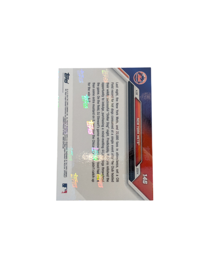2024 Topps Now New York Mets Record Hot Dogs card