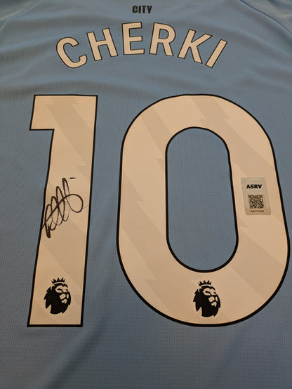 Manchester City Citizens Rayan Cherki signed Jersey