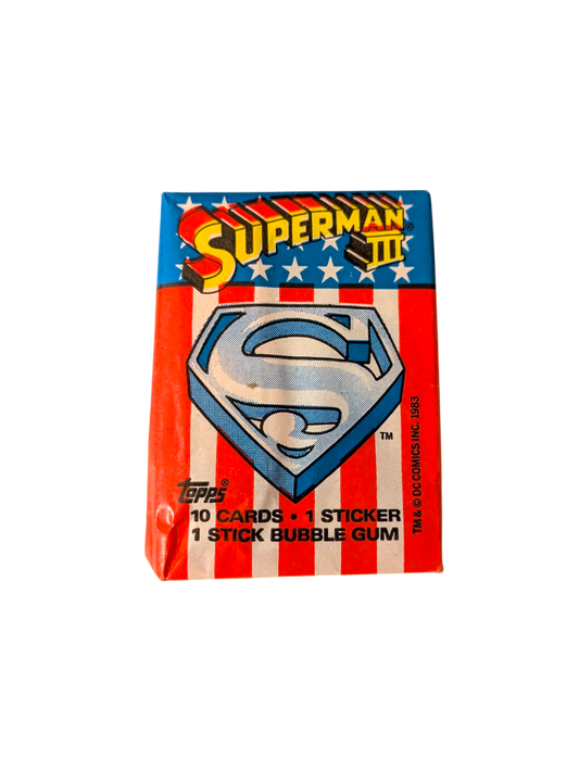 1983 Topps Superman 3 Trading Cards Pack