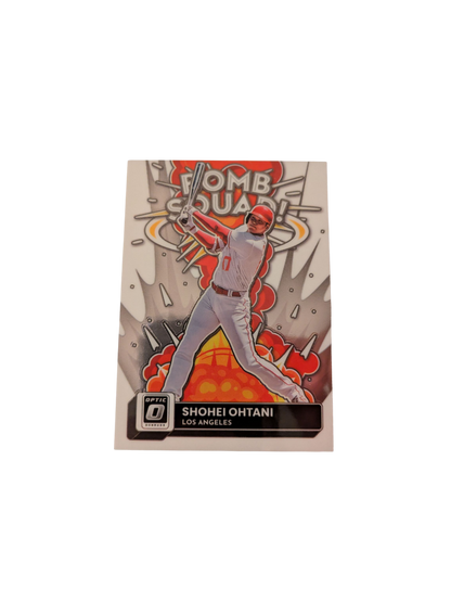 2022 Panini Optic 0 Donruss Los Angeles Angels Shohei Ohtani Bomb Squad Card
