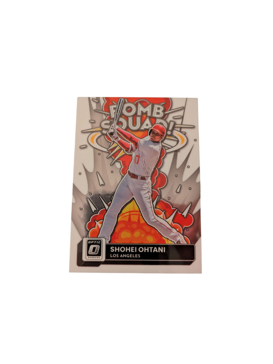 2022 Panini Optic 0 Donruss Los Angeles Angels Shohei Ohtani Bomb Squad Card