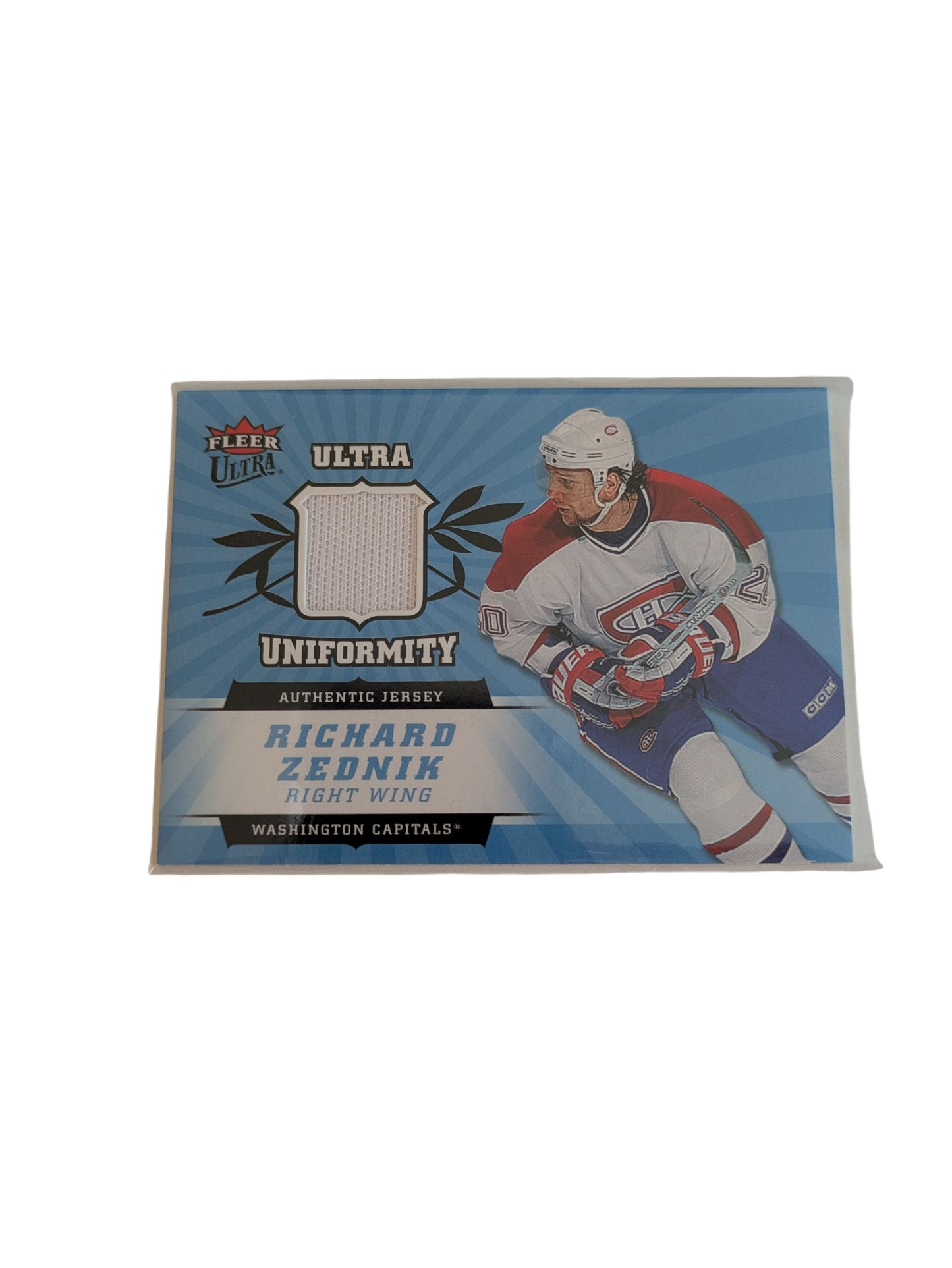 2006 Fleer Ultra Uniformity Montreal Canadiens Richard Zednik Patch Card