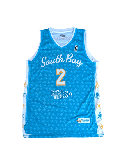 South Bay Lakers Theme Night G League Jersey signed by RJ Davis