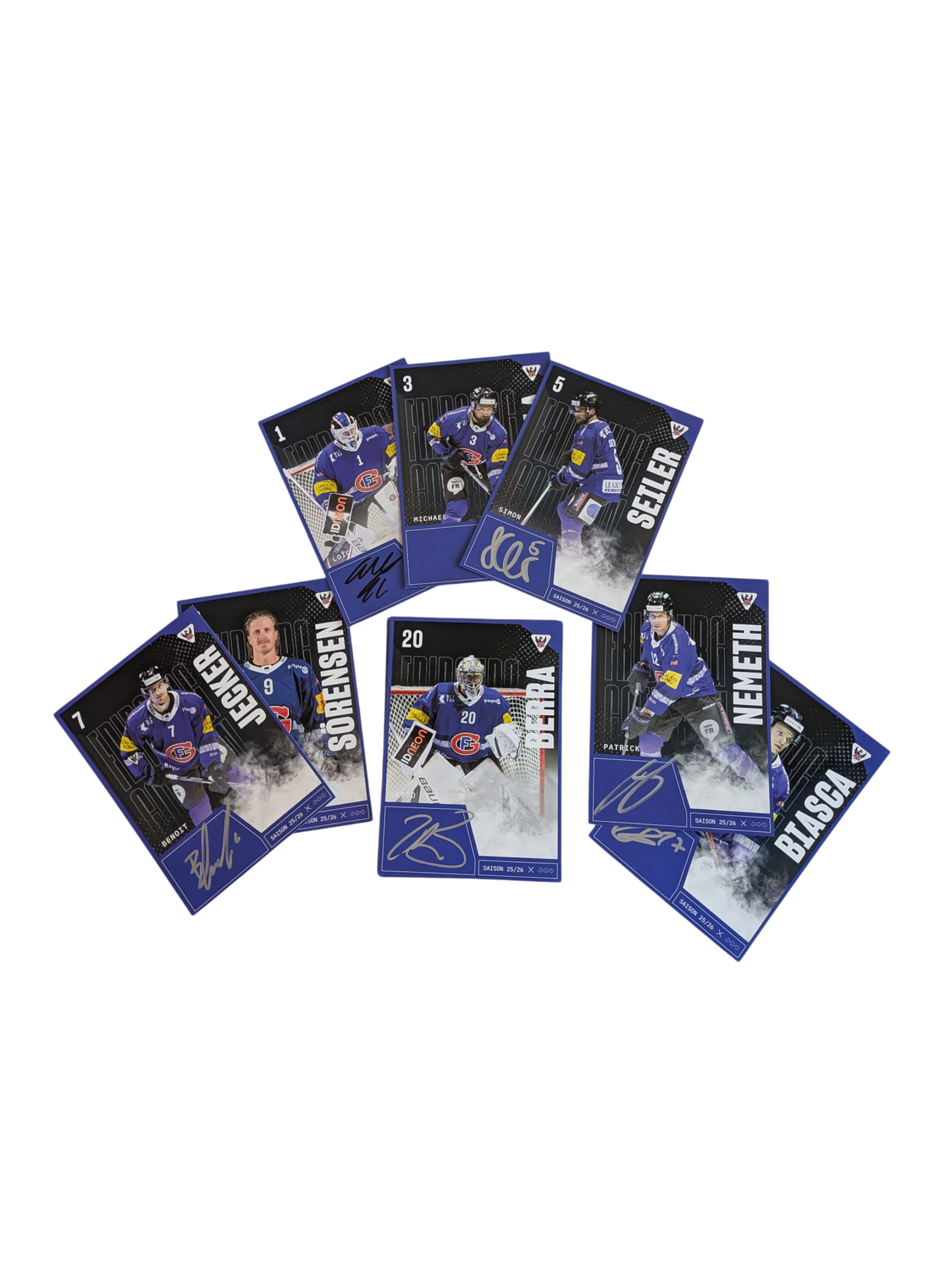 2025-26 NL Auto Cards signed by HC Fribourg-Gottéron Players (25)