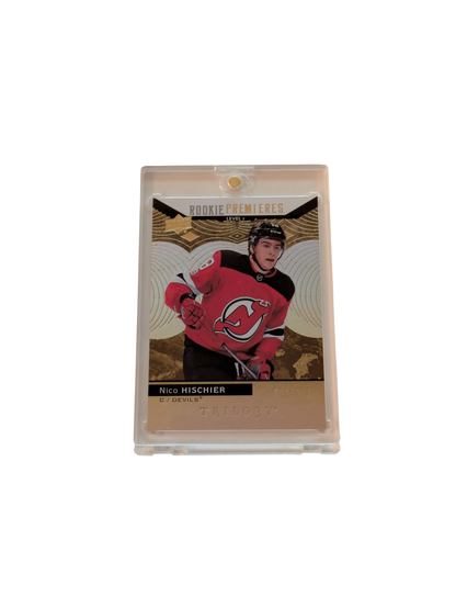 2017 Upper Deck Trilogy Jersey New Devils Nico Hischier Jersey /999 Patch card