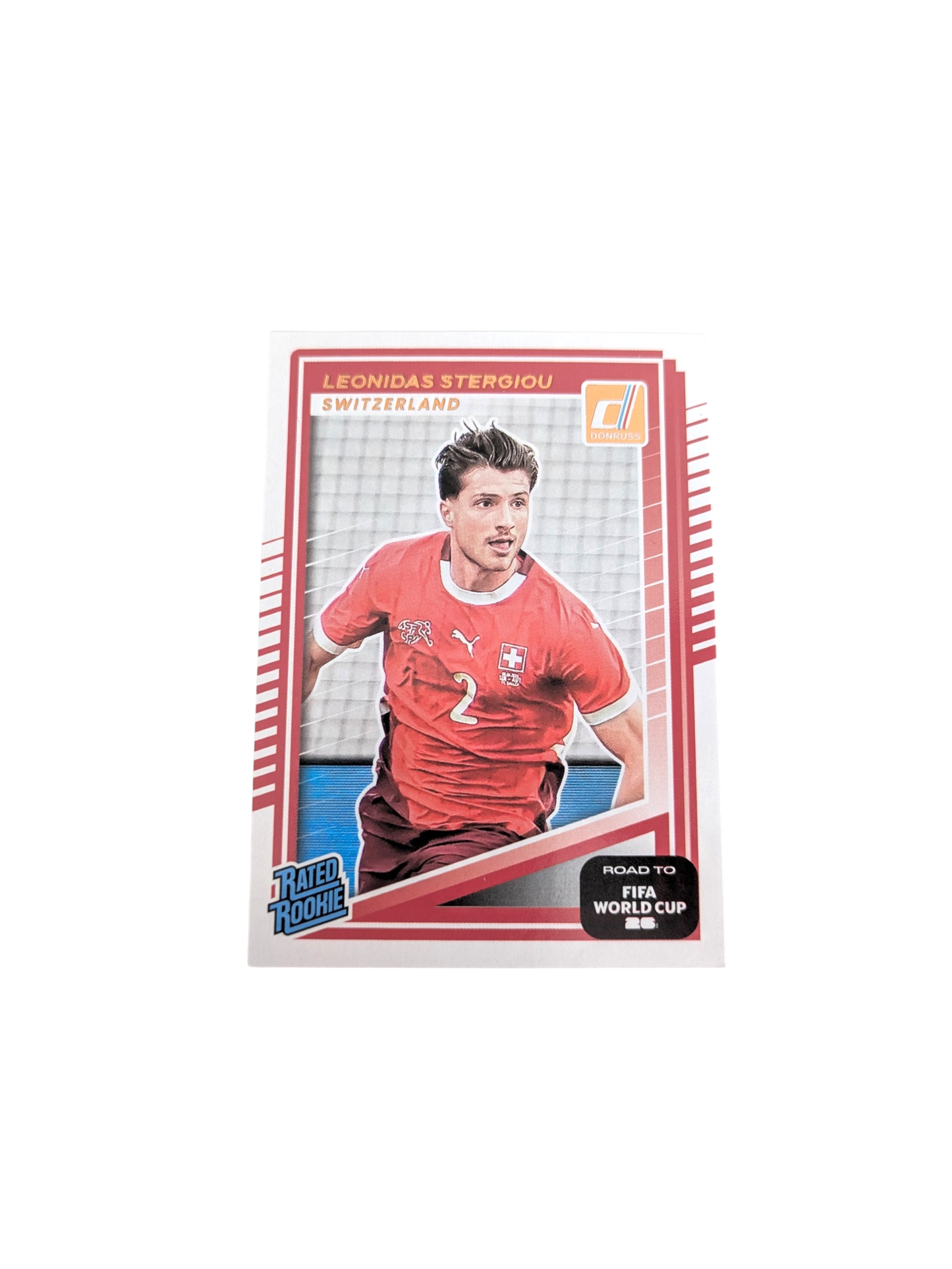 2025-26 Panini Donruss Road to World Cup Switzerland Leonidas Stergiou #249 Rookie card