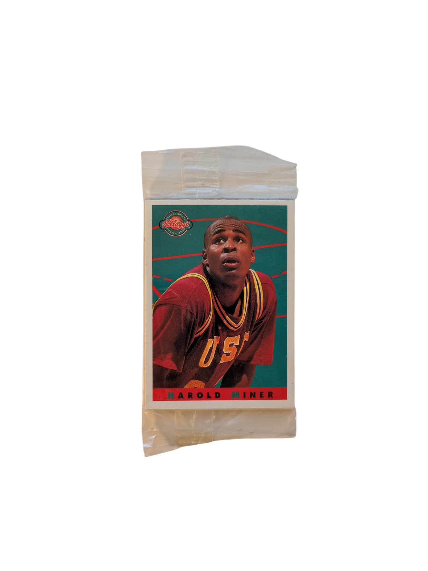 1993 Star Pics Kellogg's College Greats Poster Card Harold Miner Cover Pack