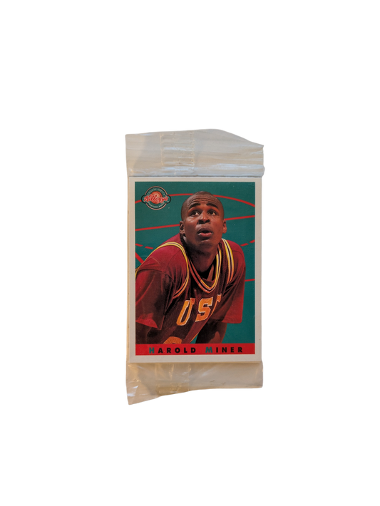 1993 Star Pics Kellogg's College Greats Poster Card Harold Miner Cover Pack