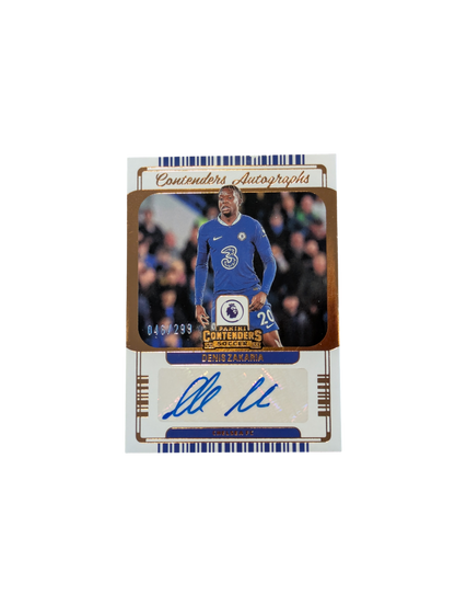 2022 Panini Contenders Autographs Chelsea FC Denis Zakaria 046/299 Auto card