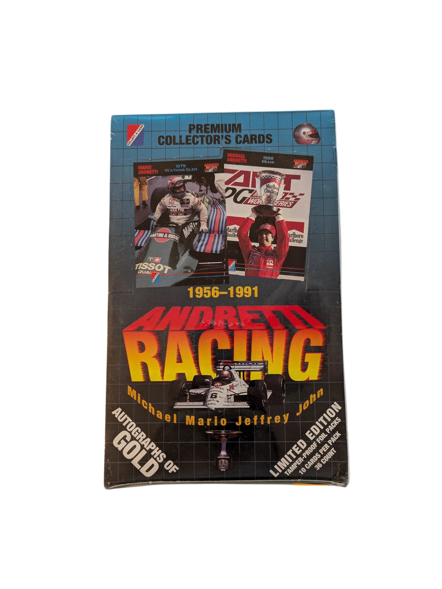 1992 Collect-a-Card Andretti Racing Collector's Cards Hobby Box