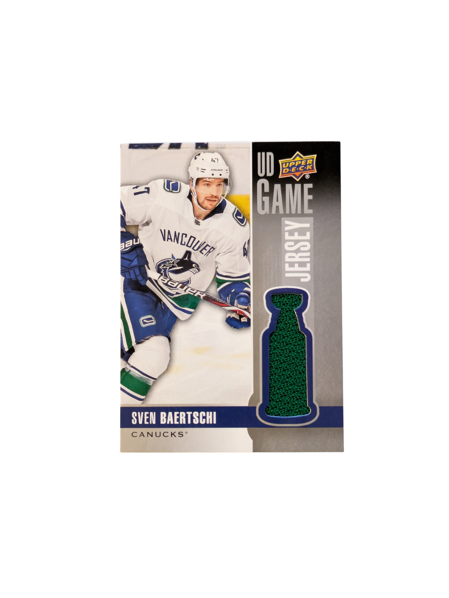 2019 Upper Deck UD Game Jersey NHL Vancouver Canucks Sven Baertschi Patch card