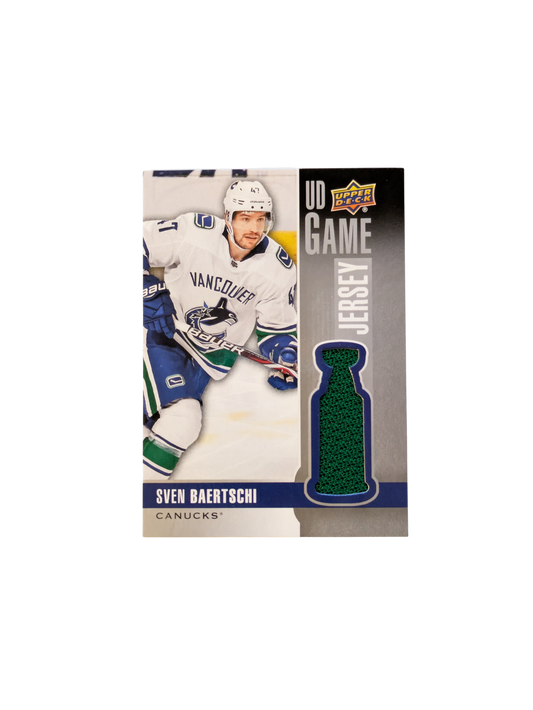 2019 Upper Deck UD Game Jersey NHL Vancouver Canucks Sven Baertschi Patch card