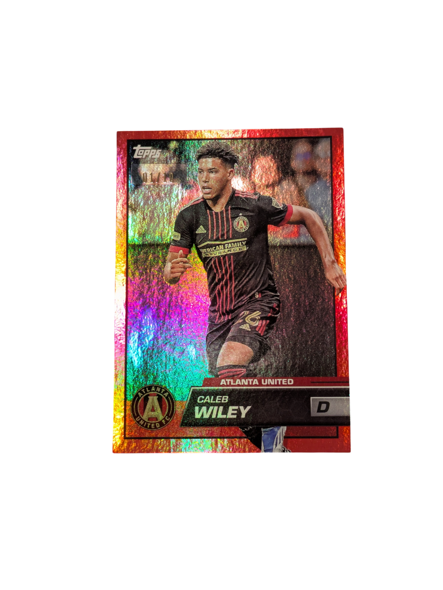 2023 Topps MLS Soccer Atlanta United Caleb Wiley 01/10 card