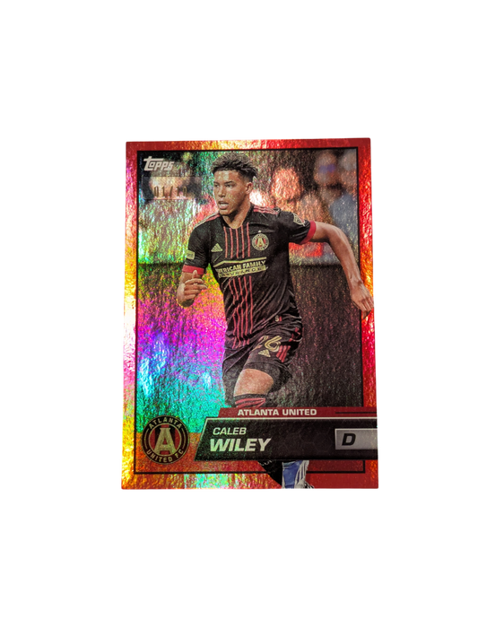 2023 Topps MLS Soccer Atlanta United Caleb Wiley 01/10 card