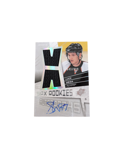 2008 Upper Deck SP Philadelphia Flyers Luca Sbisa Auto Patch card