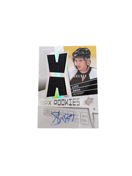 2008 Upper Deck SP Philadelphia Flyers Luca Sbisa Auto Patch card