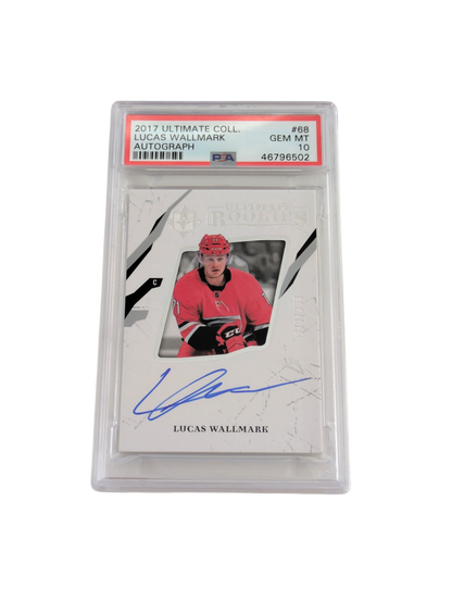 2017 Upper Deck Ultimate Collection Lucas Wallmark 073/399 Auto Card PSA 10