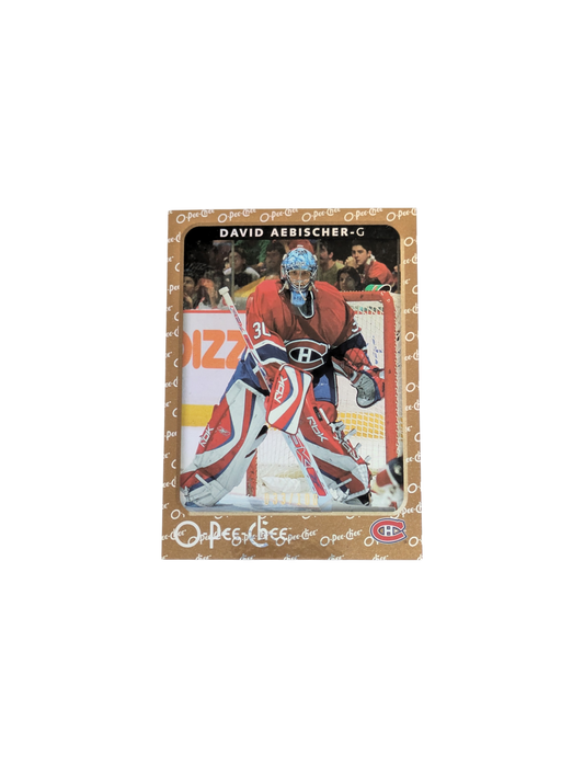 2004 Upper Deck O-Pee-Chee Montreal Canadiens David Aebischer 033/100 card