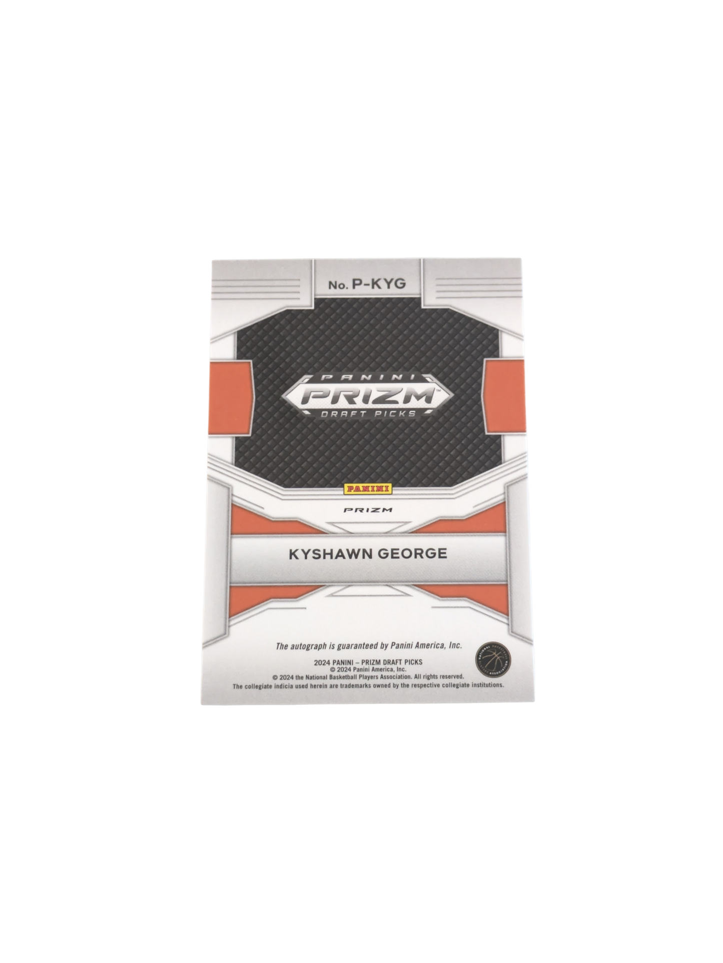2024 Panini Prizm Penmanship Miami Hurricanes Kyshawn George Rookie Auto Card