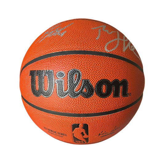 Dual Autograph Kyshawn George Thabo Sefolosha NBA Wilson signed Basketball