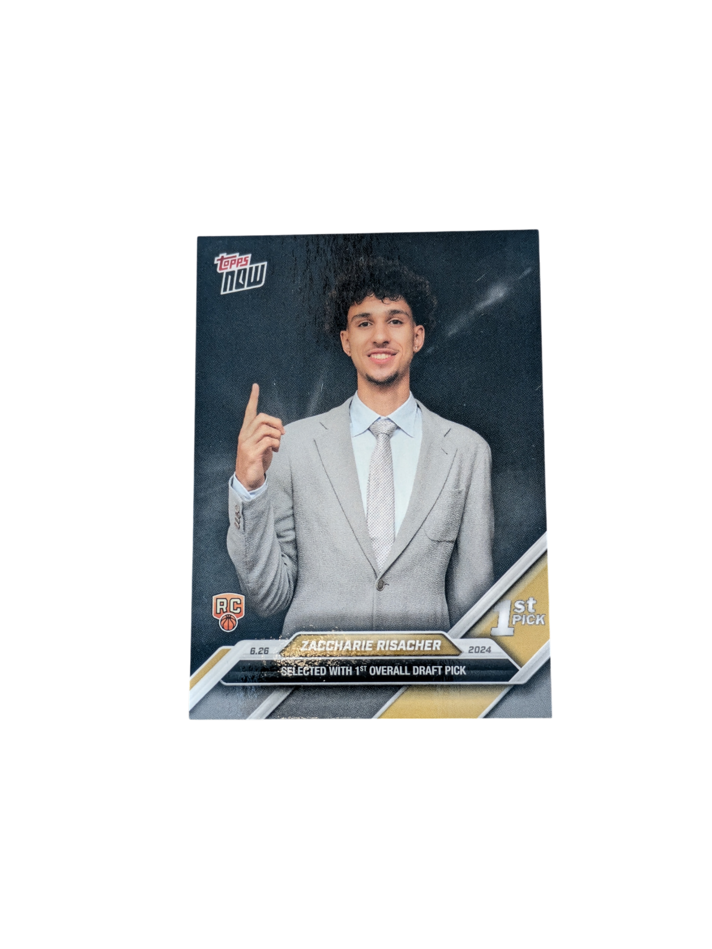 2025 Topps Now Atlanta Hawks Draft Pick 1 Zaccharie Risacher Rookie card