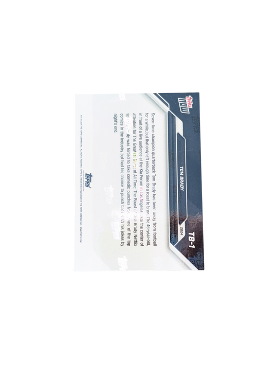 2024 Topps Now Greatest of All Time Tom Brady Recovery card