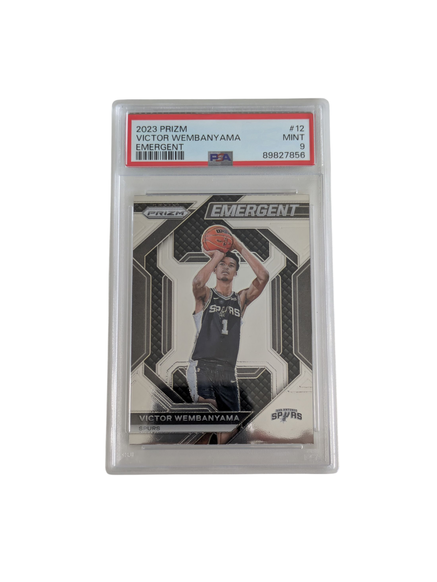 2023 Panini Prizm Victor Wembanyama Emergent PSA 9 card
