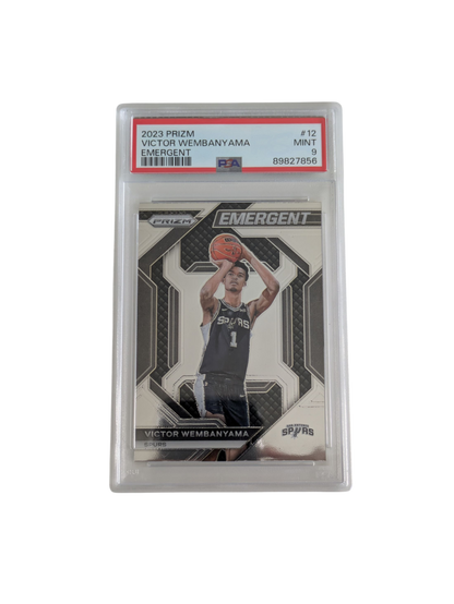 2023 Panini Prizm Victor Wembanyama Emergent PSA 9 card