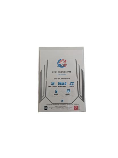 2025 SportZoo National League Playoffs ZSC Lions Andrighetto Base + 15/60 Green card