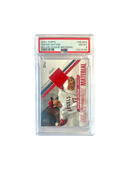 2024 Topps Shohei Ohtani Major League Material Game-Used Patch PSA card